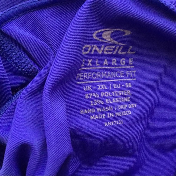 O'Neill Men's Basic Skins UPF 50+ Long Sleeve Sun Shirt, Pacific, 2XL - Picture 4 of 4